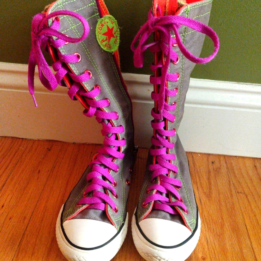Knee high converse